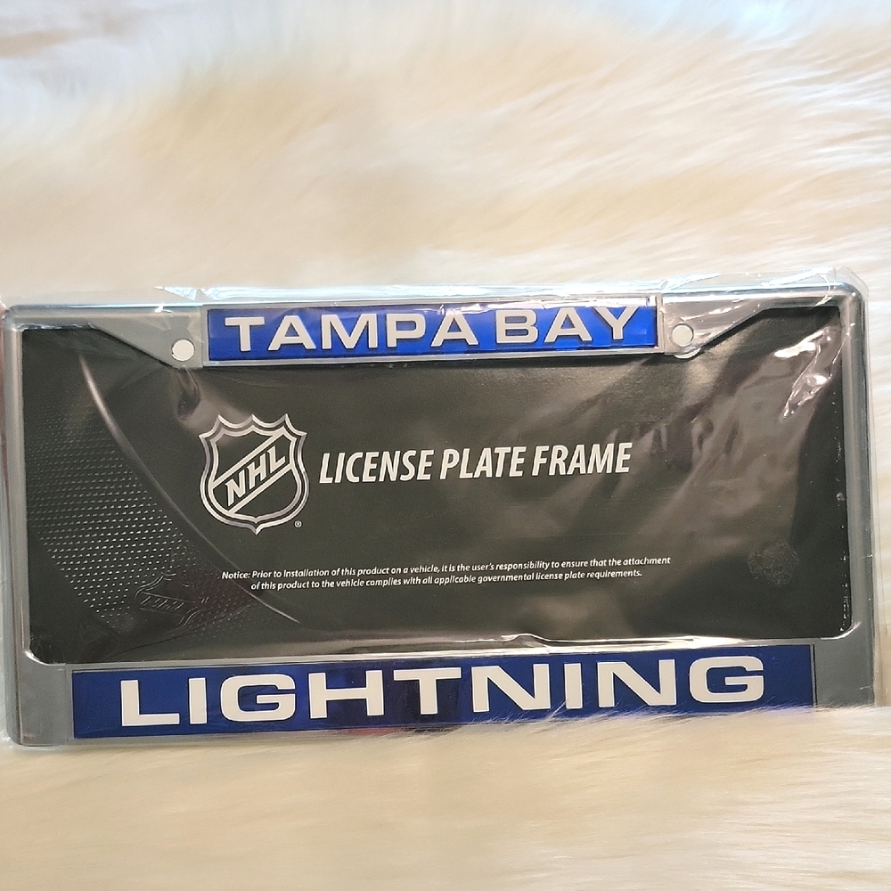 NWT NHL Tampa Bay Lightning License Plate Frame🏒⚡️